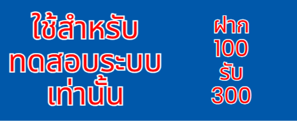 ฝาก100รับ300